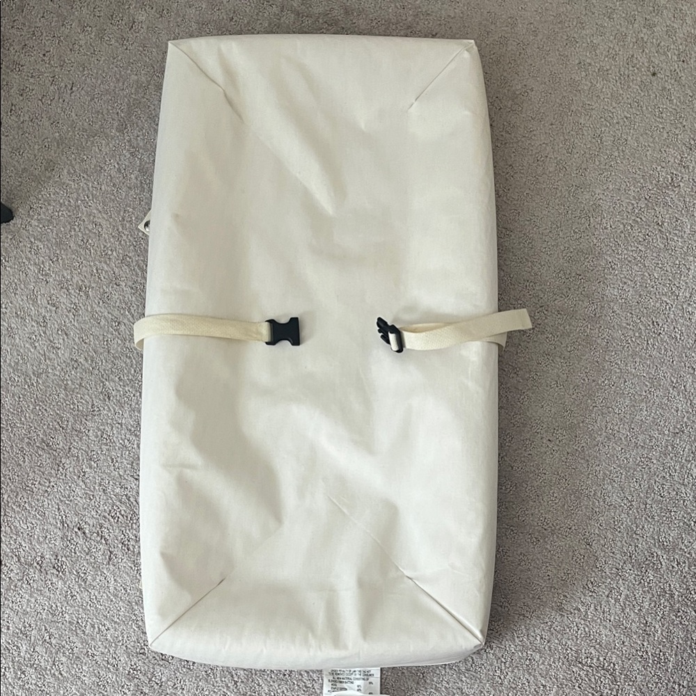 Ivory Baby Changing Pad with Safety Straps